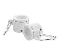 Veemoon Anneau de Retenue Rotatif pour Mât de Drapeau en Acier Inoxydable Blanc, Accessoire Pratique et Solide pour Usage Quotidien et Diverses Occasions