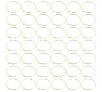 Veemoon Anneaux Marque-Verres à Vin 200 Pcs en Acier Carbone 25 MM Dorés Étiquettes Réutilisables pour Verres de Fête Mariage Identification Facile et Personnalisable