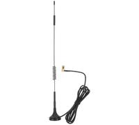 Veemoon Antenne à Ventouse Haute Gain, Antenne Externe, Câble 1,5m, SMA Coudé, Compatible Gprs Evdo Cdma 3g/4g/gsm, Noire pour Radios Mobiles et Autres Radios