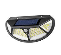 Veemoon Applique Murale Solaire Extérieure Détecteur de Mouvement 4 Faces Smd 102led Étanche pour Éclairage de Jardins et Allées Facile à Installer