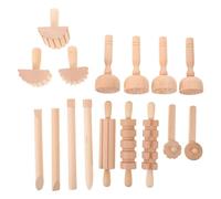 Veemoon Argile Flexible pour Garçon et Filles Bords Arrondis sans Bavures, Outil en Bois Ergonomique Demi-ronde pour Ateliers de Poterie et Projets Artistiques