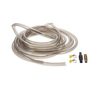 Veemoon Aspirateur Aquarium avec Tuyau Vinyle 5 M et Embout PVC Siphon Changeur d'eau pour Eau Douce et Eau de Mer Kit Nettoyage Substrat avec Pince et Collier de Serrage pour Grand