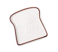 Veemoon Assiette à Toast Porcelaine Forme De Pain Assiette à Dessert Plateau à Nourriture Pour Cuisine Fêtes