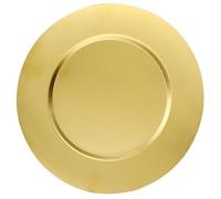 Veemoon Assiette Ronde en Acier Inoxydable 14 CM Dorée - Plateau Métal Vintage pour Dessert Steak et Service - Assiette Plate Résistante Empilable et Anti-Traces pour Restaurant et