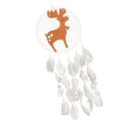 Veemoon Attrape-Rêves de Noël à Suspendre avec Pompon Décoration Murale Festive pour Chambre et Maison Ambiance Hivernale Style Naturel et Esprit Noël Accessoire Décoratif pour Fête