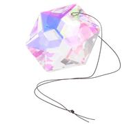 Veemoon Attrape-Soleil en Cristal Hexagramme 100 MM Prisme Suspendu pour Fenêtre et Jardin Décoration Lumineuse Intérieure et Extérieure Ornement Captant la Lumière Multicolore