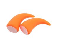 Veemoon Autocollant Cornes de Taureau 3D PVC pour Casque, Ambiance | Décoration Intérieure de Voiture et Moto, Design Orange Unique, Usage Polyvalent, pour Tableau de Bord