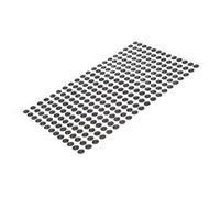 Veemoon Autocollante 234 Pièces 5 MM pour DIY Acrylique Noir Autocollants pour Artisanat Décoration Maison et Bijoux