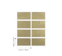 Veemoon Autocollants à Gratter Dorés 23X42 MM 100 Pièces Jeu de Cartes à Gratter pour Anniversaires Fêtes et Événements Film Adhésif Résistant pour Messages Cachés Activités Ludiques