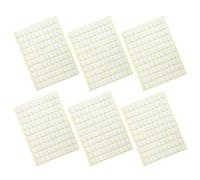 Veemoon Autocollants Double Face Transparents pour Ongles 6 Feuilles Ovales sans Trace Accessoires pour Extensions d'Ongles Français Outils de Modelage Nail Art Support Adhésif