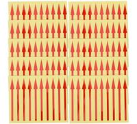 Veemoon Autocollants Fléchés Réfléchissants Imperméables pour Tableau de Bord 2 Paquets de 200 Pièces Indicateurs Directionnels Adhésifs Rouges pour Lecture Précise des Instruments