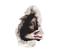 Veemoon Autocollants Miroir Fantôme Halloween 3d En Pvc Pour Salon À Coucher Décoration Effrayante