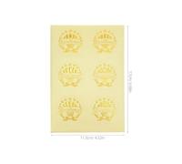 Veemoon Autocollants Ronds Dorés pour Récompenses Scolaires - Lot de 36 Médailles Auto-Adhésives en Relief - Fournitures pour Certificats d'Excellence et Diplômes - Stickers pour