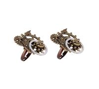 Veemoon Bague Steampunk en Engrenage Vintage Bague pour Hommes et Femmes Style Punk Bijoux Élégants Décoration Unique Taille Ajustable