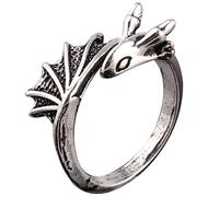 Veemoon bagues pour hommes esthétiques bague homme dragon anneaux de doigt pour les hommes bijoux sympas pour hommes ouverture des bagues bague de style cool bijoux bague Acier au titane