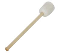 Veemoon Baguette de Grosse Caisse Professionnelle 1 Pièce Tête en Feutre Blanc, Manche en Érable Antidérapant, Accessoire pour Percussion et Instrument de Batterie, Maillet pour Musicien