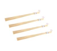 Veemoon Baguette De Massage En Bambou 4 Pièces Outil De Massage Manuel Dos Corps, Bâton De Gua Sha Ergonomique, Compact Et Léger, Adapté Thérapie Du Bois Relaxation Musculaire