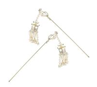 Veemoon Baguettes à Cheveux Chinoises Pendentif Lanterne 2 Pièces 16 Cm Accessoires Coiffure Femme Style Hanfu Pour Chignons Élégants
