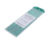 Veemoon Baguettes de Soudage Tig en Tungstène Pur 10 MM X 175 MM Électrodes Wp à Pointe Verte Lot pour Soudage Alliages Aluminium et Magnésium Usage Professionnel Couleur Aléatoire