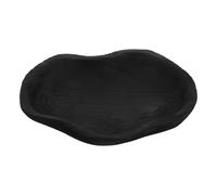 Veemoon Bain D’Oiseaux en Bois Naturel Grand Format Abreuvoir Extérieur pour Colibris et Insectes Volants Mangeoire sur Pied Rustique Cuvette Noire en Paulownia Bassin Décoratif Solide