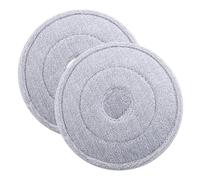 Veemoon Balai Ronde Remplaçable 2Pcs Outils de Nettoyage Efficaces Épaisseur Confortable Compatible Balais Rotatifs Nettoyage des Sols sans pour Maison et Bureau