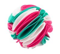 Veemoon Balle à Renifler pour Chien de Distribution Alimentaire Matériau Résistant Coloris Blanc et Vert Interactif pour Animaux de Compagnie du Stress et Stimulation Mentale