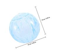 Veemoon Balle d'exercice pour Hamster 10 Cm de Diamètre en Plastique Bleu, Petite Boule Rotative Légère et Démontable pour Jouets Petits Animaux, Stimulation Physique et Mentale, Usage