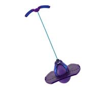 Veemoon Ballon Sauteur avec Poignée Violet - d'exercice pour Garçon et Filles - Balle Rebondissante avec Corde Élastique - Accessoire de Sport Extérieur pour Jeux et Couleur Aléatoire