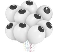 Veemoon Ballons Oculaires en Latex 5 Pouces, Lot de 100 Pièces pour Décoration Halloween, Ballons D’halloween pour Fête, Accessoires de Fête à Thème, Décoration Murale et Plafond