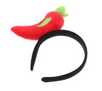 Veemoon Bandeau Amusant de Piment Rouge Vif Serrage-Tête Léger et Confortable Accessoire Coiffure Original pour Fêtes Costumées Carnaval et Cosplay Femme