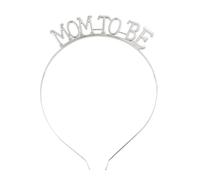 Veemoon Bandeau Cheveux en Alliage Argenté, Élégant et Confortable, Lot de 2 pour Future Maman, pour Mariage et Fête, Accessoire Non Décolorant