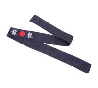 Veemoon Bandeau de Karaté Réutilisable en Coton Respirant Bleu Caractères Dragon, Bandeau Sportif Unisexe pour Karaté, la Cuisine et Entraînement, Protège la Transpiration, 1 Pièce