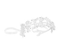 Veemoon Bandeau De Perles Royal Décorations Diadèmes De Mariage Pour La Mariée Accessoires De Cheveux De Mariage Faire La Fête Casque De Perles Pour Femmes Alliage Silver