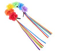 Veemoon Bandeau Fleurs Pride Pour Femme Fille -tête Décoratif Rose Accessoire Cheveux Fête