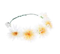Veemoon Bandeau Lumineux LED à Fleurs Délicat Accessoire Coiffure Décoratif Guirlande Lumineuse Blanc Chaud Taille Unique pour Fêtes Hawaïennes et Soirées Carnaval