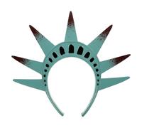 Veemoon Bandeau Statue Liberté en Pu, Accessoire pour Carnaval et Fêtes à Thème, Ajustement Confortable, Design Patriotique Américain, Finition Remarquable