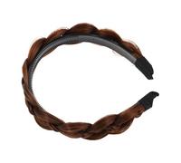 Veemoon Bandeau Tressé Large Accessoire Élégant Couleur Châtain Bandeau de Perruque et Naturel pour Look