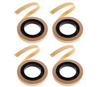 Veemoon Bandes de Devises en Papier Kraft et Plastique pour Organisation, 4 Rouleaux pour Gestion de Liquidités en Banque et Institutions Financières