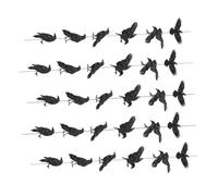 Veemoon Bannière Corbeau Halloween 5 Pièces Guirlande Suspendue en Papier Noir 4 M 12 Découpes Corbeaux Décoration de Fête Gothique et Suspendue pour Intérieur et Extérieur