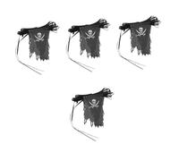 Veemoon Bannière De Fête Halloween Motif De Pirate - Décoration Suspendue Noir Et Blanc Pour Créer Une Ambiance Terrifiante Lors De Vos Réunions Festives - 9M De Drapeaux