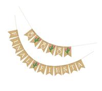 Veemoon Bannière Décorative de Mariage en Tissu Réutilisable 1 Ensemble de Guirlandes à Fanions Queue d'Hirondelle Décoration Suspendue pour Fête et Célébration Intérieure et Extérieure