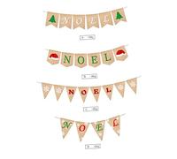 Veemoon Bannières De Noël Et Drapeaux Joyeux Noël Guirlandes De Lettres De Décorations Pour Fêtes