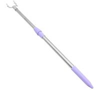 Veemoon Barre à Linge Télescopique Pratique et Facile à Démonter en Alliage D'aluminium Argenté 55-80 Cm pour Buanderie et Rangement de Vêtements