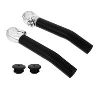 Veemoon Barre Auxiliaire de Cyclisme pour Guidon de Vélo en Aluminium Noir | Prise Ergonomique, Installation Facile, Embout Inclus, Usage Pratique Cintre, Accessoire de Confort