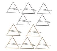 Veemoon Barrettes Géométriques Triangles Creux Alliage Métal Épingles Cheveux Décoratives Dorées Et Argentées Accessoires Coiffure Pour Femmes Et Filles Élégantes Serre-tête Pour Soirées