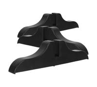 Veemoon Base pour Paravent Pliable 3pcs en Plastique Noir, Support Stable et Multifonctionnel pour Séparation de Chambre et Décoration Intérieure