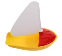 Veemoon Bateau à Voile Flottant en Plastique pour Garçon et Filles, Mini Voilier de Bain Léger 1 Pièce, d'eau D'été pour Plage et Piscine, Jeu Aquatique Éducatif pour Tout-Petits