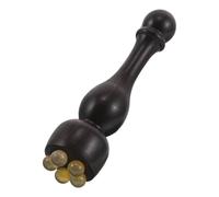 Veemoon Bâton de Massage Facial en Bois de Violet, Rouleau Acupression Petit Format, Outil Gua Sha Yeux, Contour du Visage, Massage Manuel pour Soin Peau, Portable pour Voyages