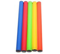 Veemoon Bâton de Relais 30 Cm Léger Lot de 5 en Plastique pour Courses D'athlétisme Scolaires, Adapté aux Garçon et Filles et Adultes pour Entraînements et Compétitions