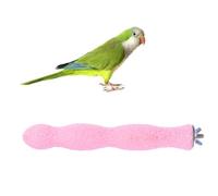 Veemoon Bâtonnet Arénacé pour Perroquet African Grey, Support en Bois Vis Intégrée, Perchoir à Oiseaux pour Limer Becs et Griffes, Soulage L'ennui en Cage Couleur Couleur Aléatoire